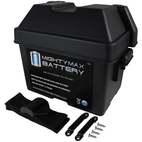 garden tractor metal battery box|Mighty Max Battery Group U1 Battery Box for Lawn Mower .